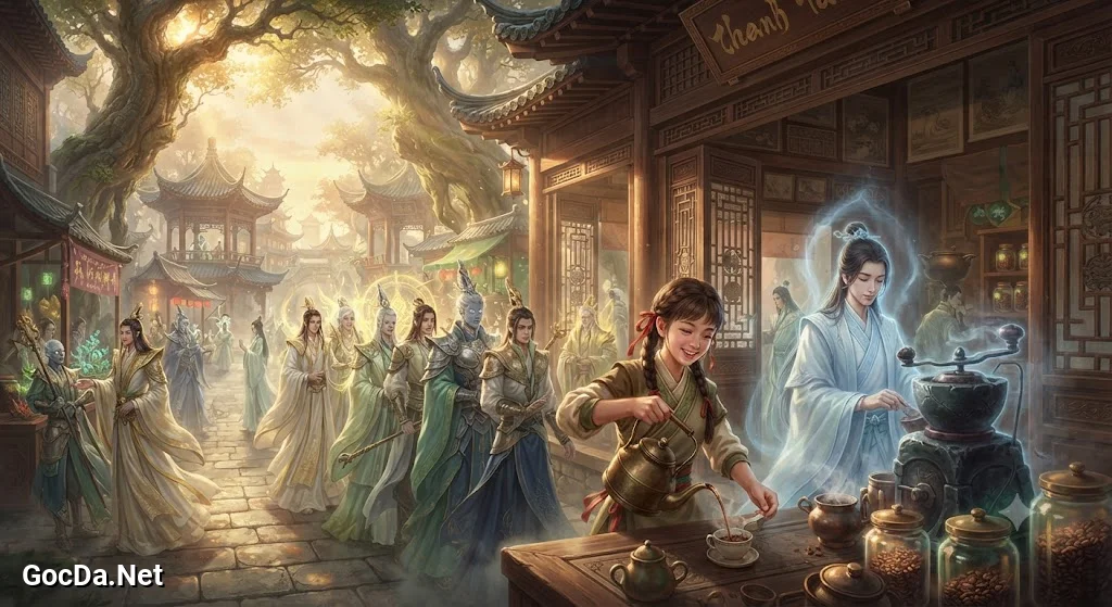 Truyện Tiên Giới Có Quán Cà Phê - Mật Thám Bí Ẩn - Ảnh minh họa phân cảnh 1