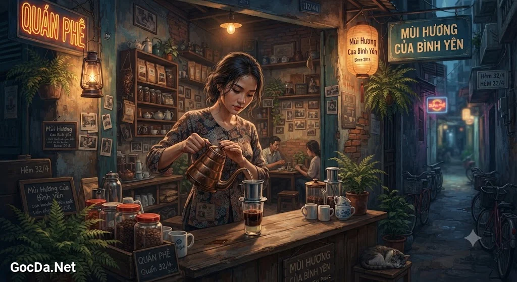 Truyện Ẩn Sĩ Cafe Phố Thị - Mùi Hương Của Bình Yên - Ảnh minh họa phân cảnh 2
