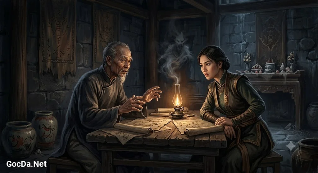 Truyện Cà phê xem bói Trừ Tà - Ông Kim Kể Chuyện Về Kẻ Thu Gom Oán Khí - Ảnh minh họa phân cảnh 3