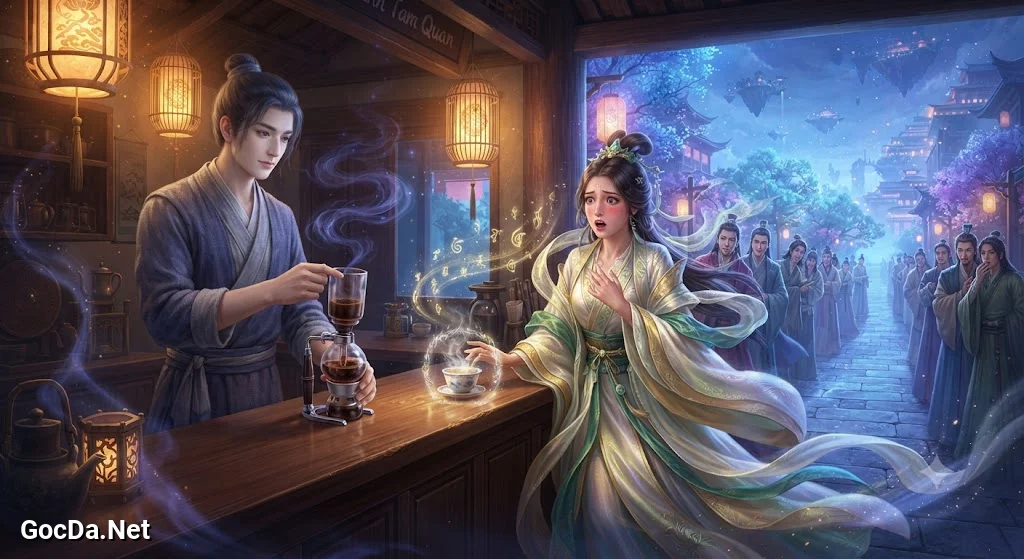 Truyện Tiên Giới Có Quán Cà Phê - Danh Tiếng Như Gió Cuốn - Ảnh minh họa phân cảnh 2